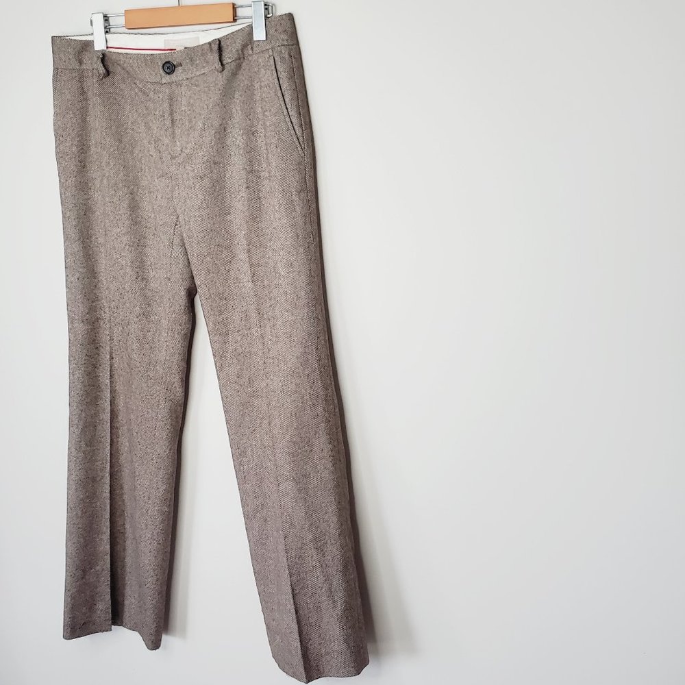 BANANA REPUBLIC Martin Tweed Wool Wide Leg Pants - Picture 5 of 10